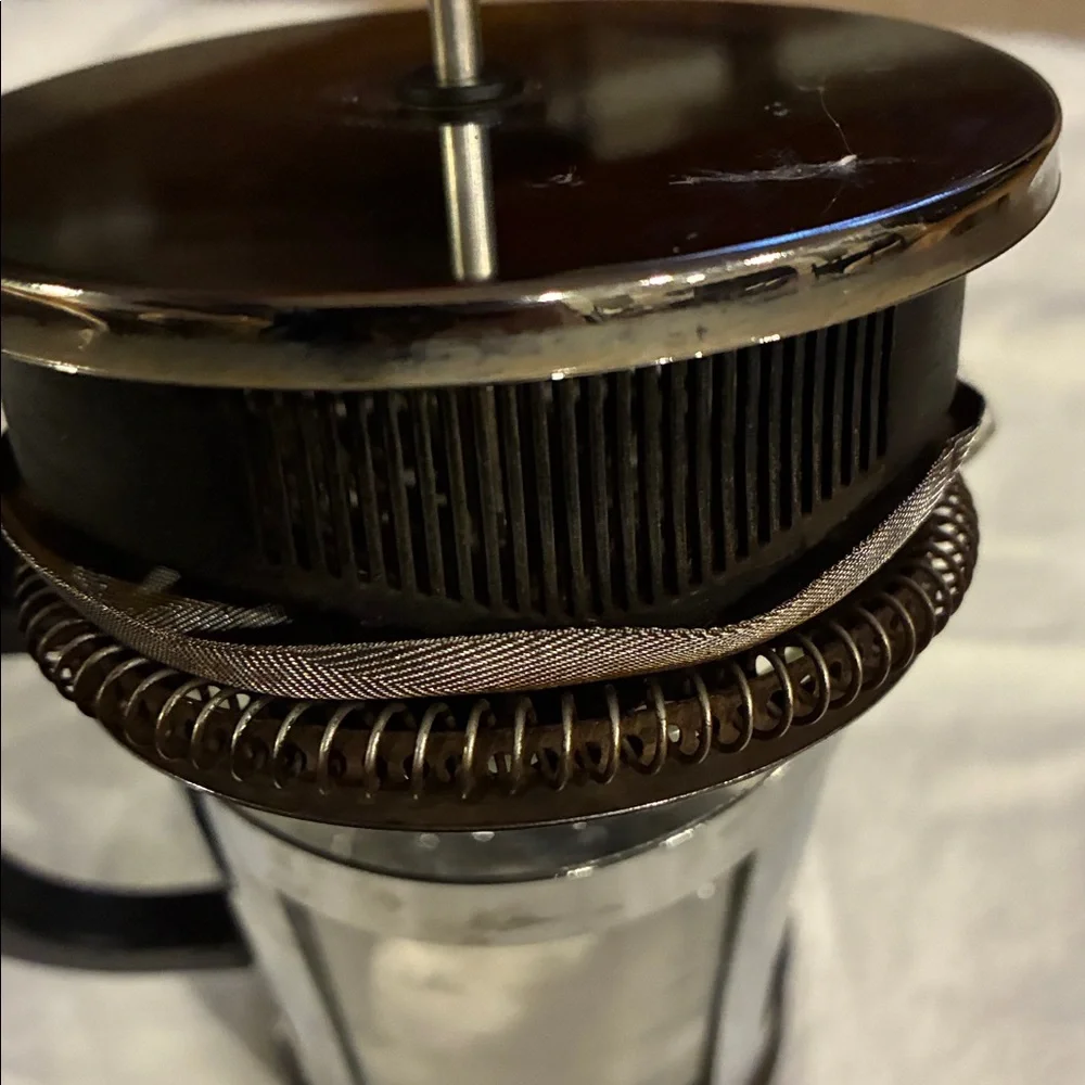 Bodum Chrome and Black French Press Used for a Week in VRBO For Guests Like Nee